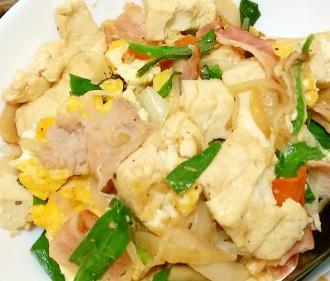 あるもので！豆腐チャンプルー