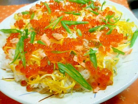 ★いくらと鮭のちらし寿司☆