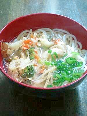 アレルギーっ子も一緒に食べられる♪かき揚げそば風