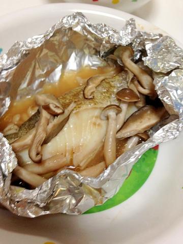 タラときのこのホイル焼き