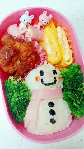 雪だるま弁当