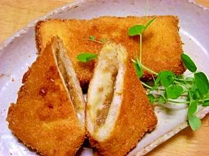 残ったカレーと食パンで☆揚げカレーパン