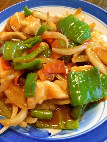 鶏むね肉で☆揚げない酢鷄