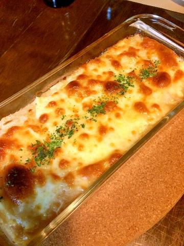 ふんわりトロトロ☆長芋と豆腐のグラタン