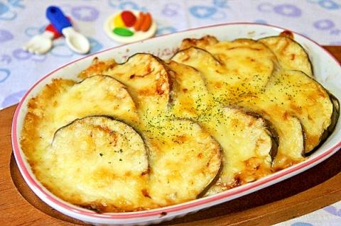 息子が惚れた♪トースターdeナスの味噌マヨグラタン