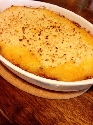 ミートソースとマッシュポテトのチーズ焼き