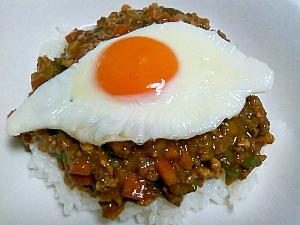 市販のカレールーで作る簡単キーマカレー風。
