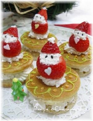 ☆★ホットケーキミックスで小さなクリスマスケーキ★
