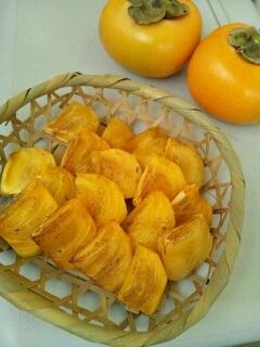 甘柿でドライフルーツ☆干し柿