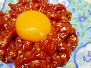 馬刺しでユッケ♪