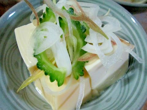 市松模様の冷や奴