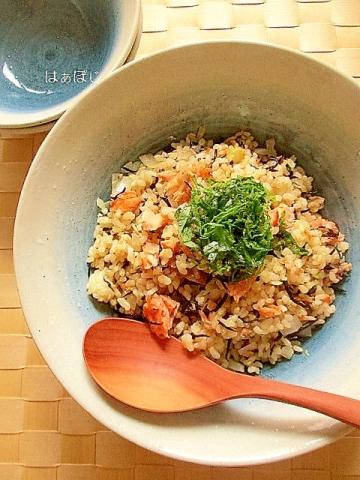 ひじき鮭梅チャーハン