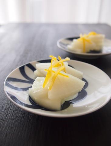 1時間で食べられる　京都漬物屋さんの　柚子大根