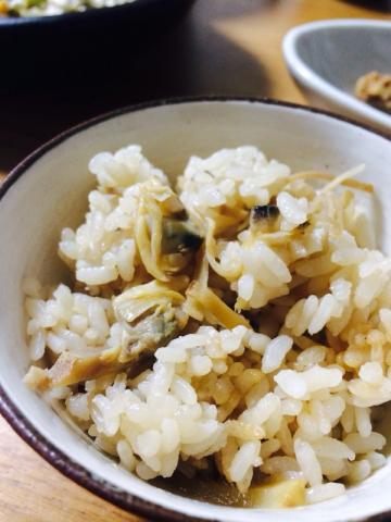アサリと生姜の炊き込みご飯
