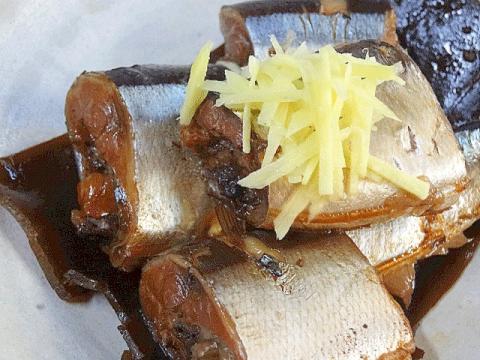 骨までほろほろ！　「さんまの生姜昆布煮」