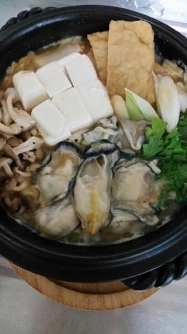 牡蠣の味噌鍋