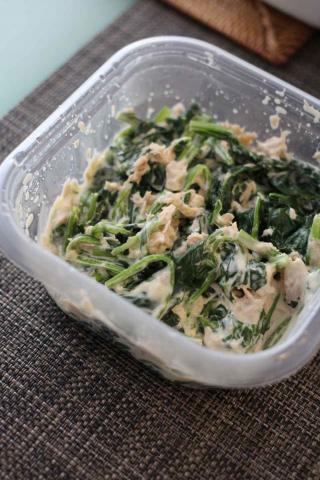 常備菜にも　ほうれんそうとツナのマヨ和え