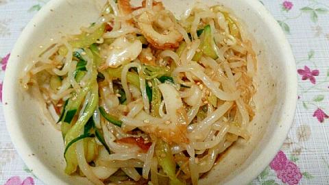 家計に嬉しい！もやしときゅうりの中華風
